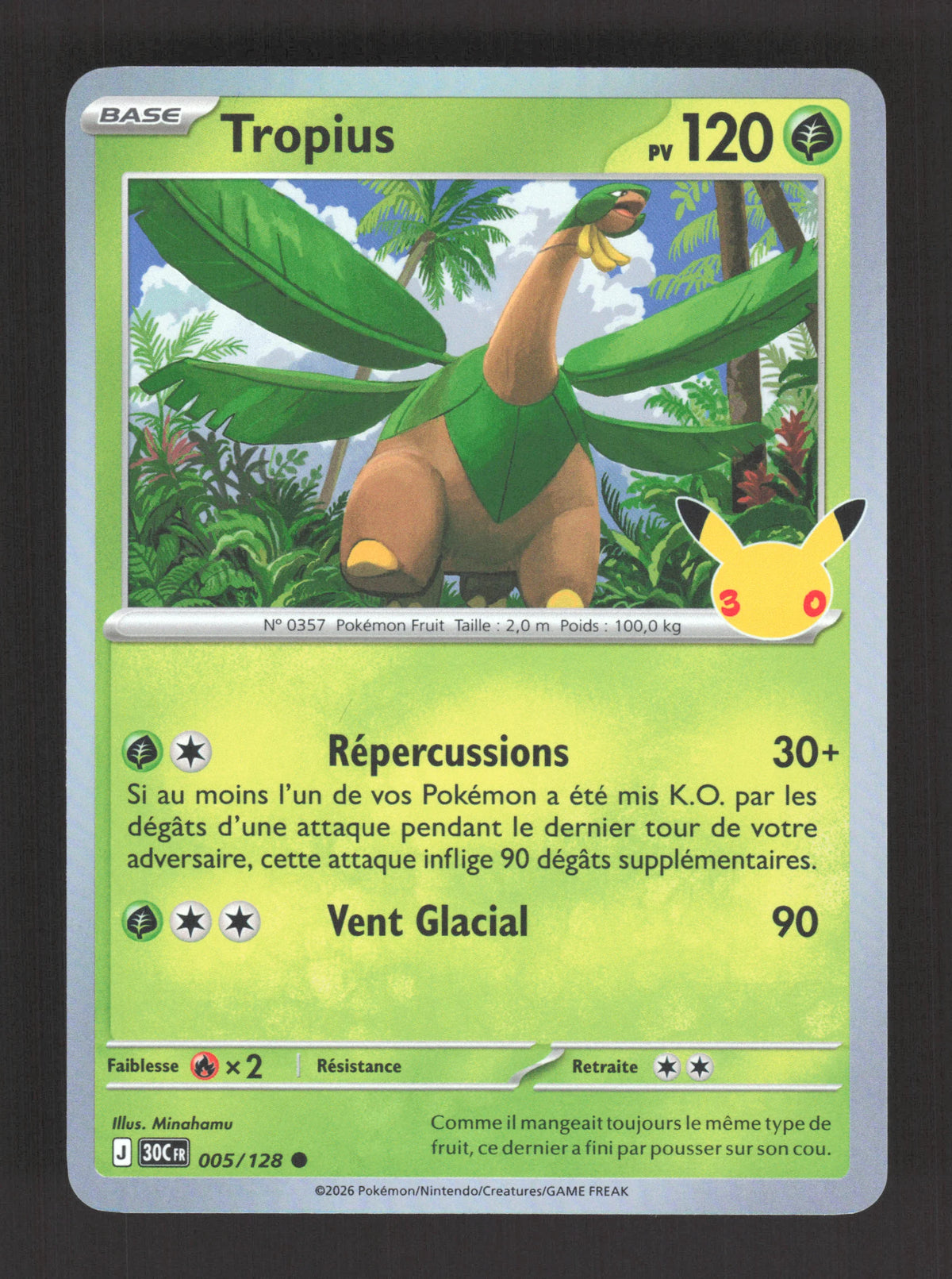 005/128 Tropius HOLO - 30 Anniversaire