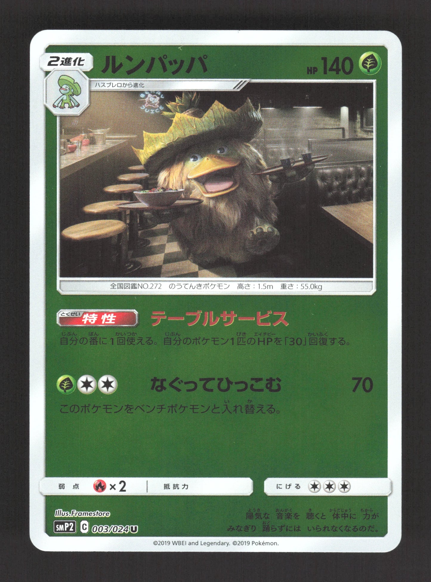 003/024 Ludicolo REVERSE JP - Detective Pikachu