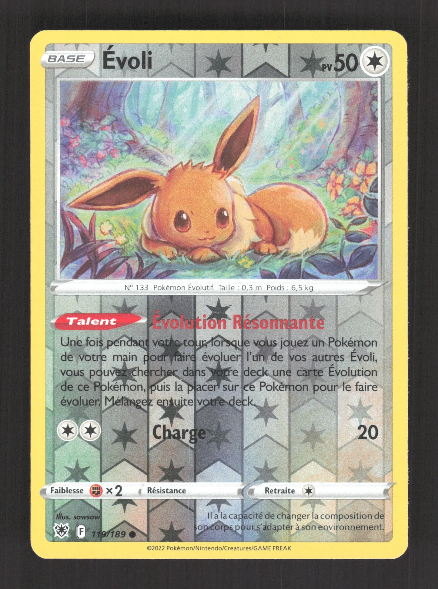 119/189 Evoli REVERSE - Astres Radieux