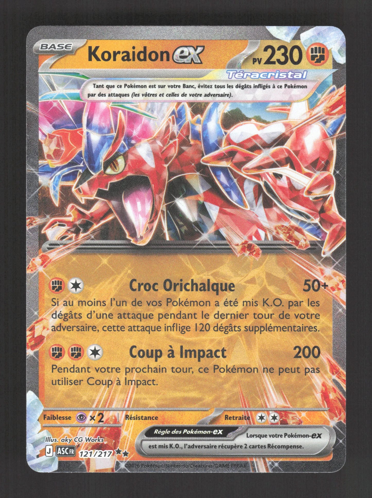 121/217 Koraidon EX - Héros Transcendants