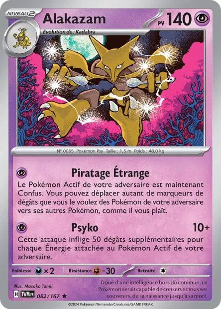 082/167 Alakazam Holo - Mascarade Crépusculaire