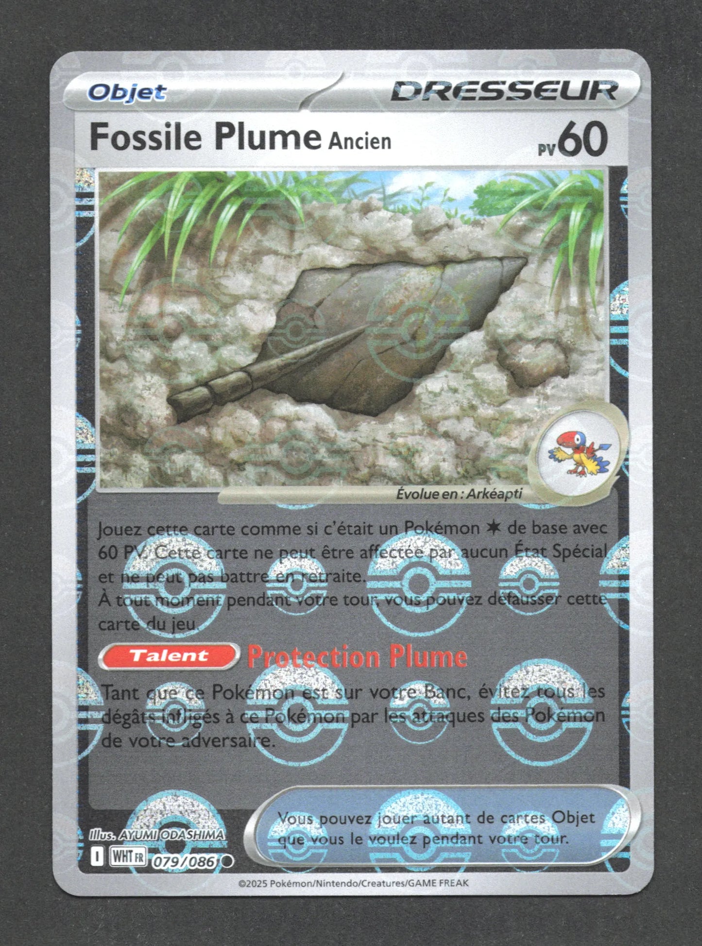 079/086 Fossile Plume Ancien POKEBALL - Flamme Blanche - Pokeball
