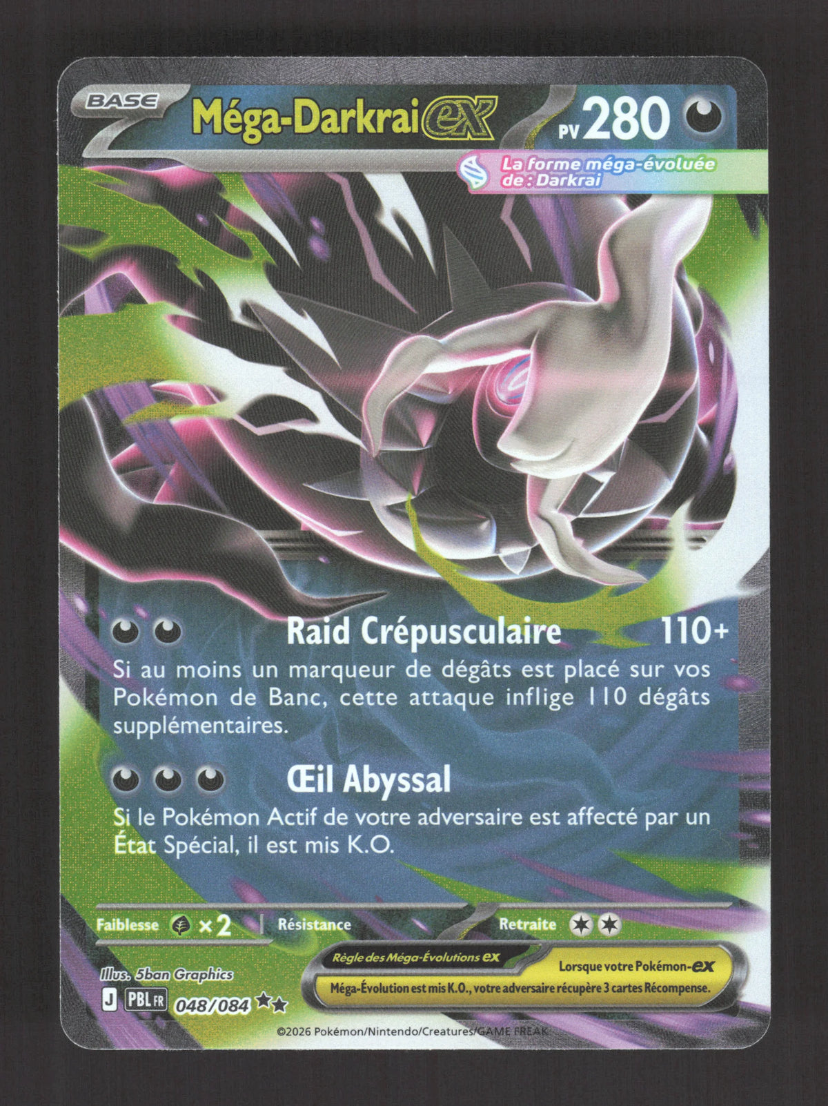 048/084 Mega Darkrai EX - Nuit Noire