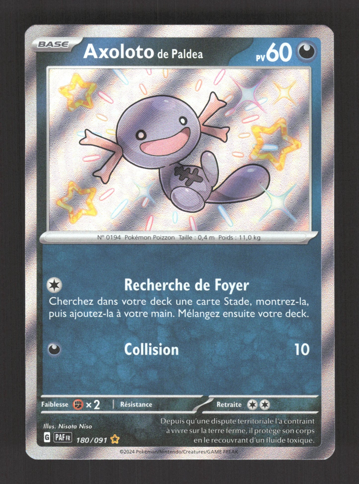 180/091 Axoloto SHINY - Destinées de Paldea