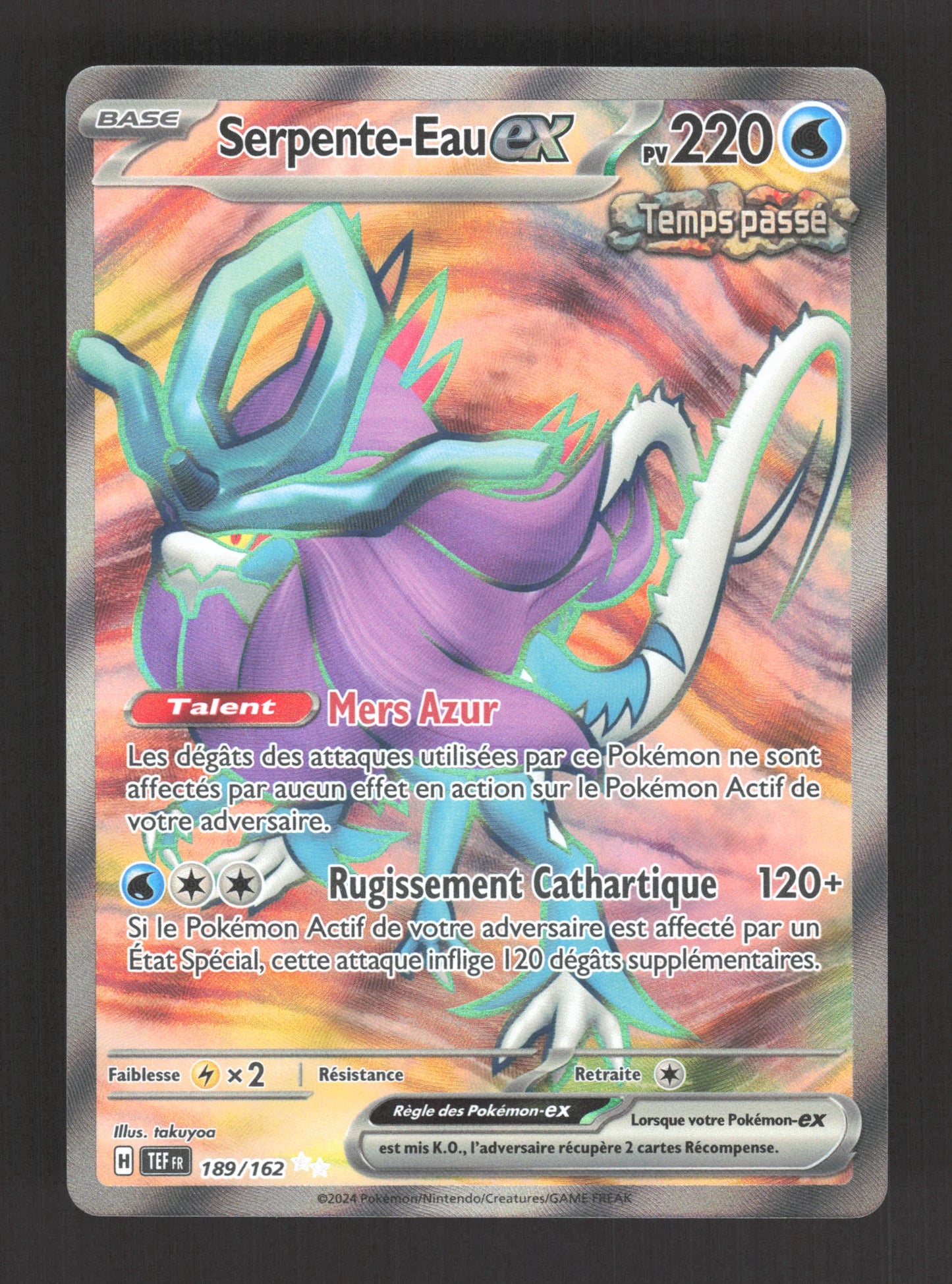 189/162 Serpente Eau EX - Forces Temporelles