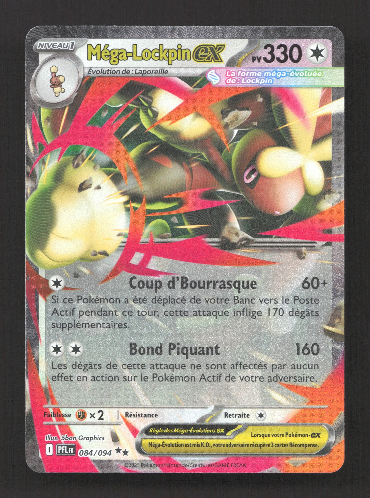 084/094 Mega Lockpin EX - Flammes Fantasmagoriques
