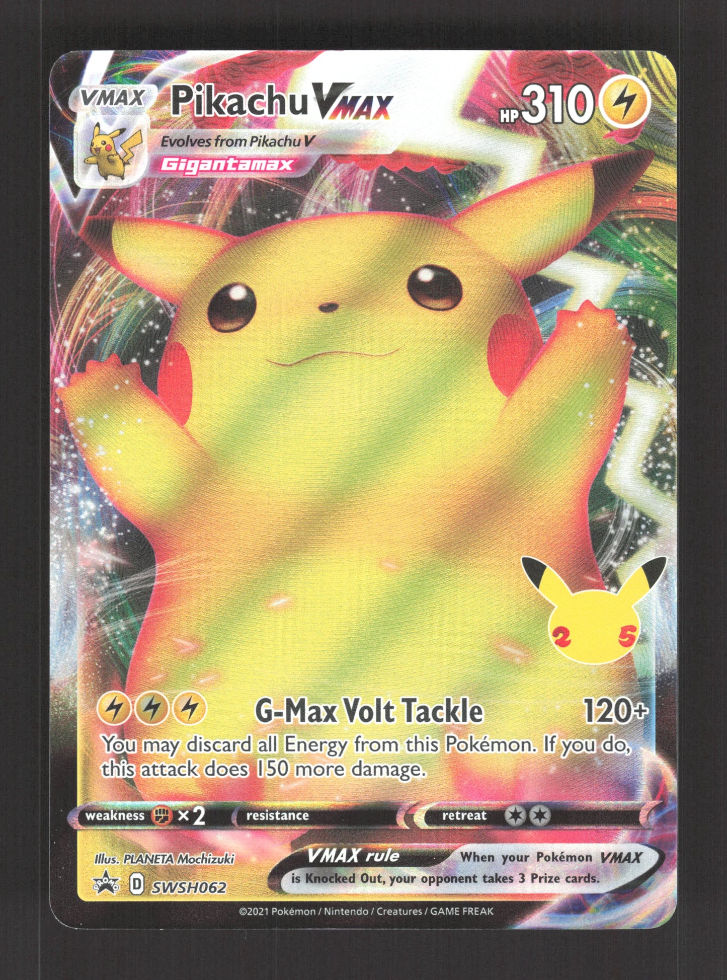 SWSH062 Pikachu VMAX - Anglais