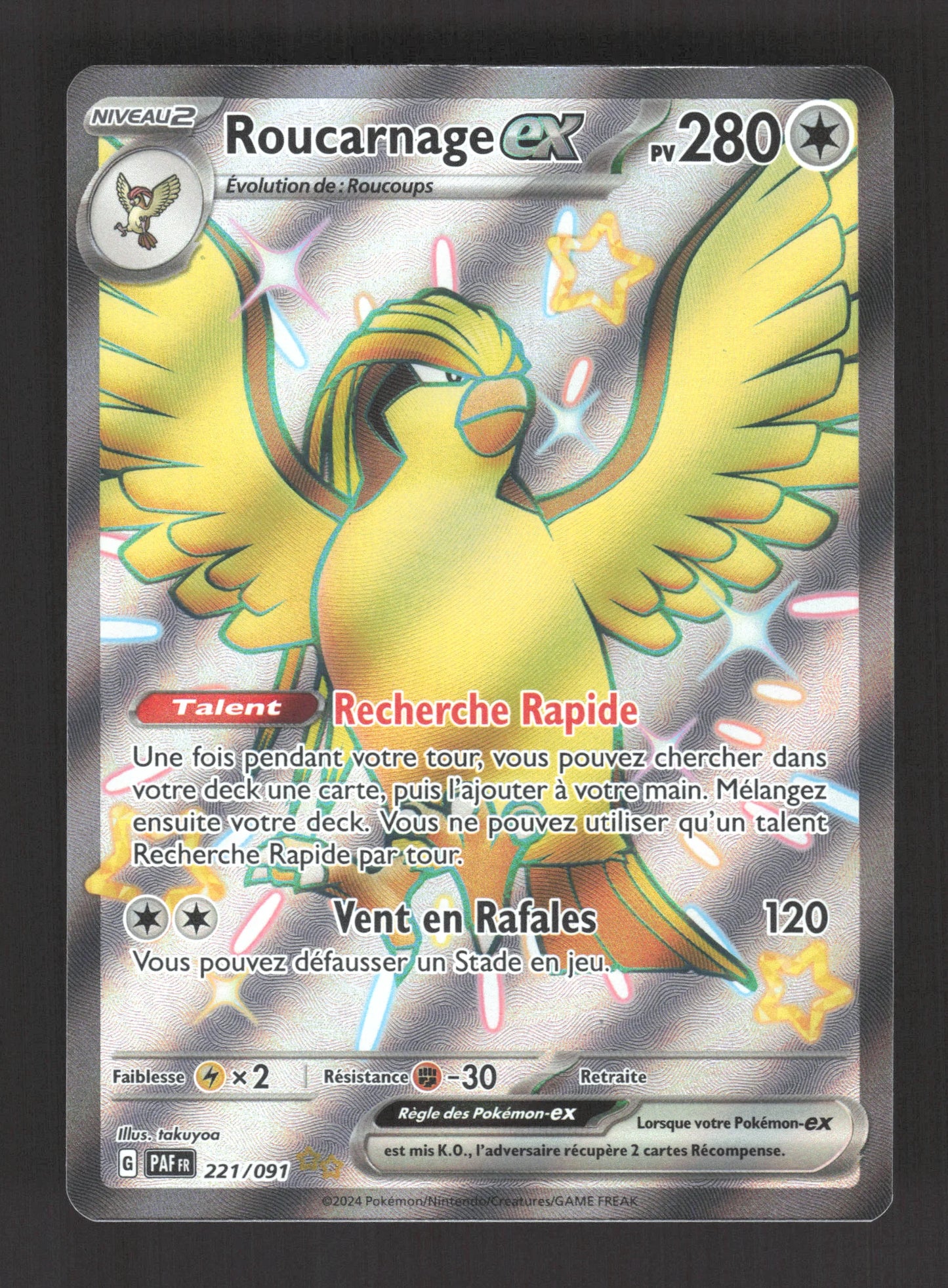 221/091 Roucarnage EX - Destinées de Paldea