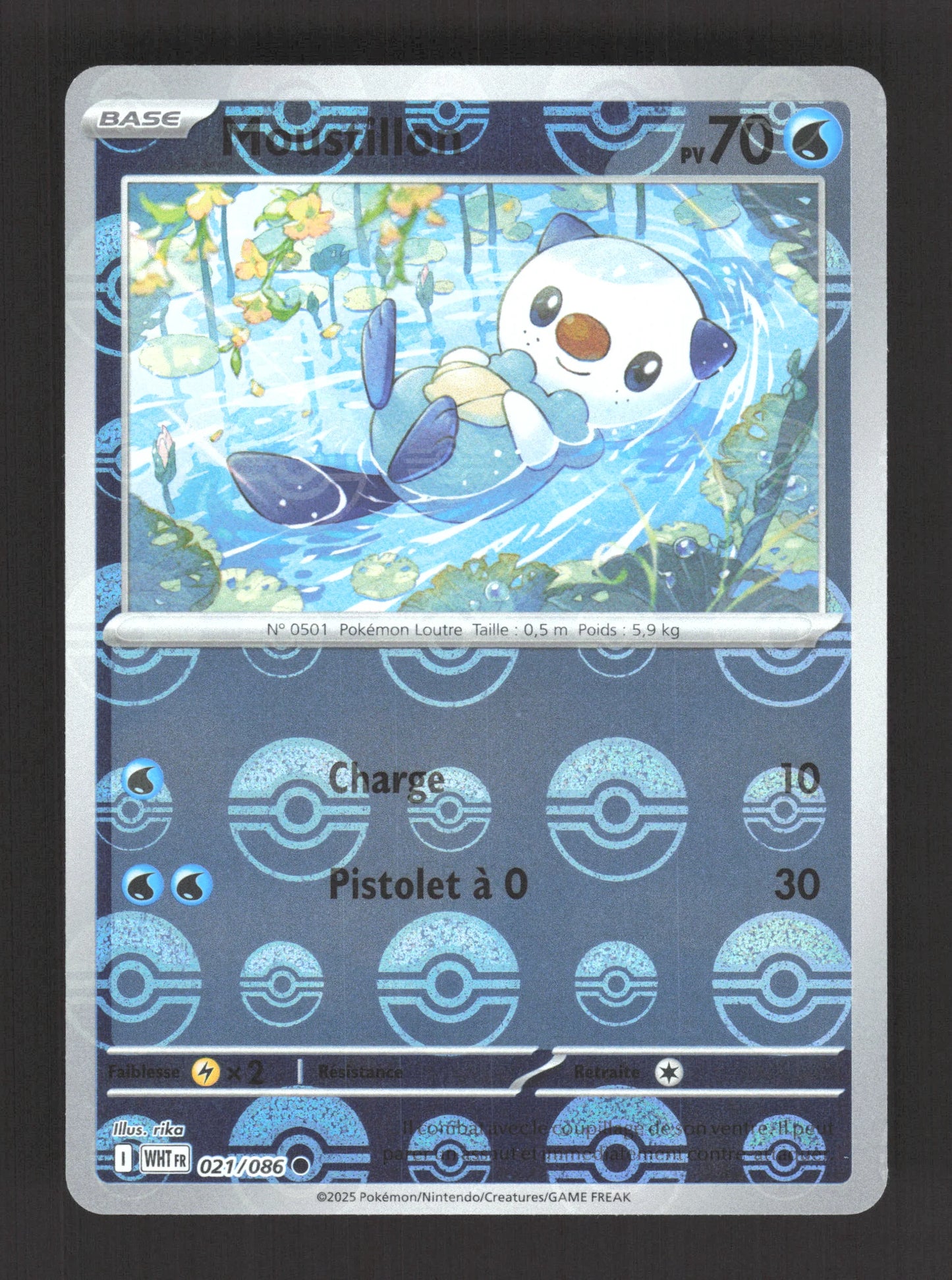 021/086 Moustillon POKEBALL - Flamme Blanche