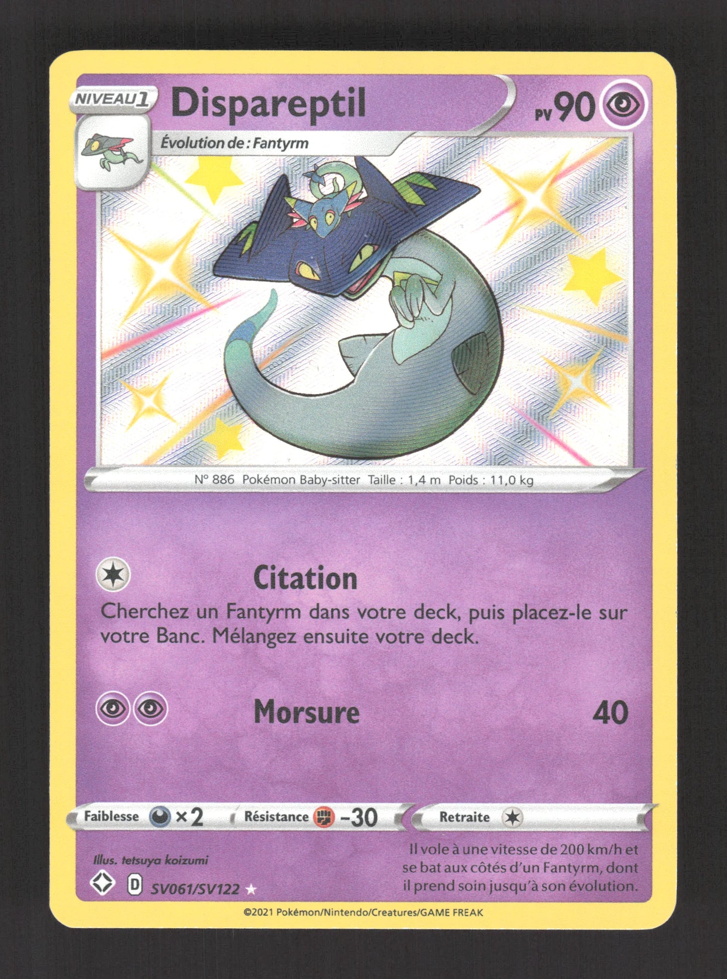 SV061/SV122 Dispareptil SHINY - Destinées Radieuses