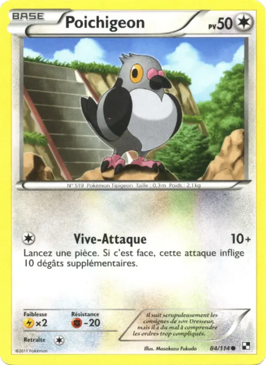 84/114 Poichigeon REVERSE - Noir & Blanc