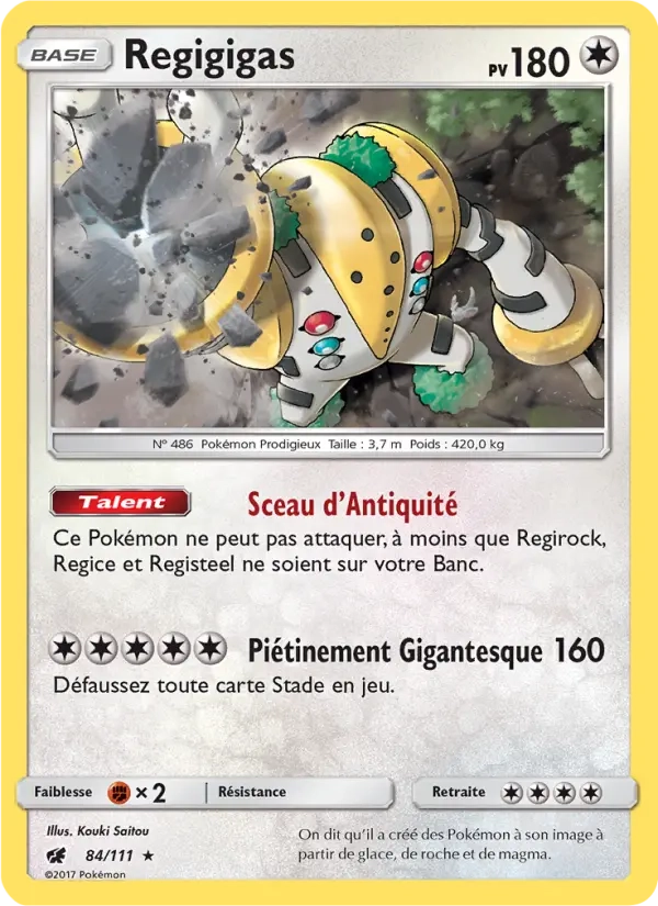 84/111 Regigigas HOLO - Invasion Carmin
