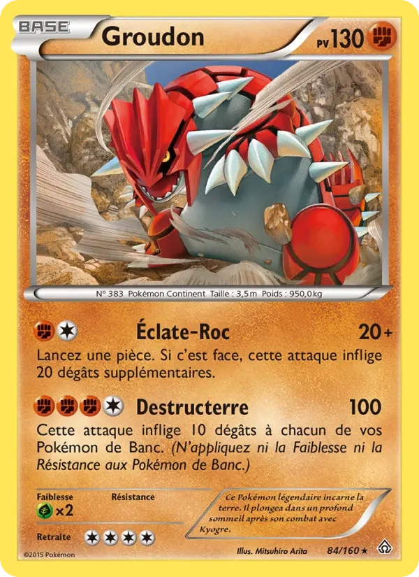84/160 Groudon HOLO MOSAIQUE - Primo-Choc