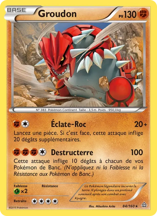 84/160 Groudon HOLO MOSAIQUE - Primo-Choc