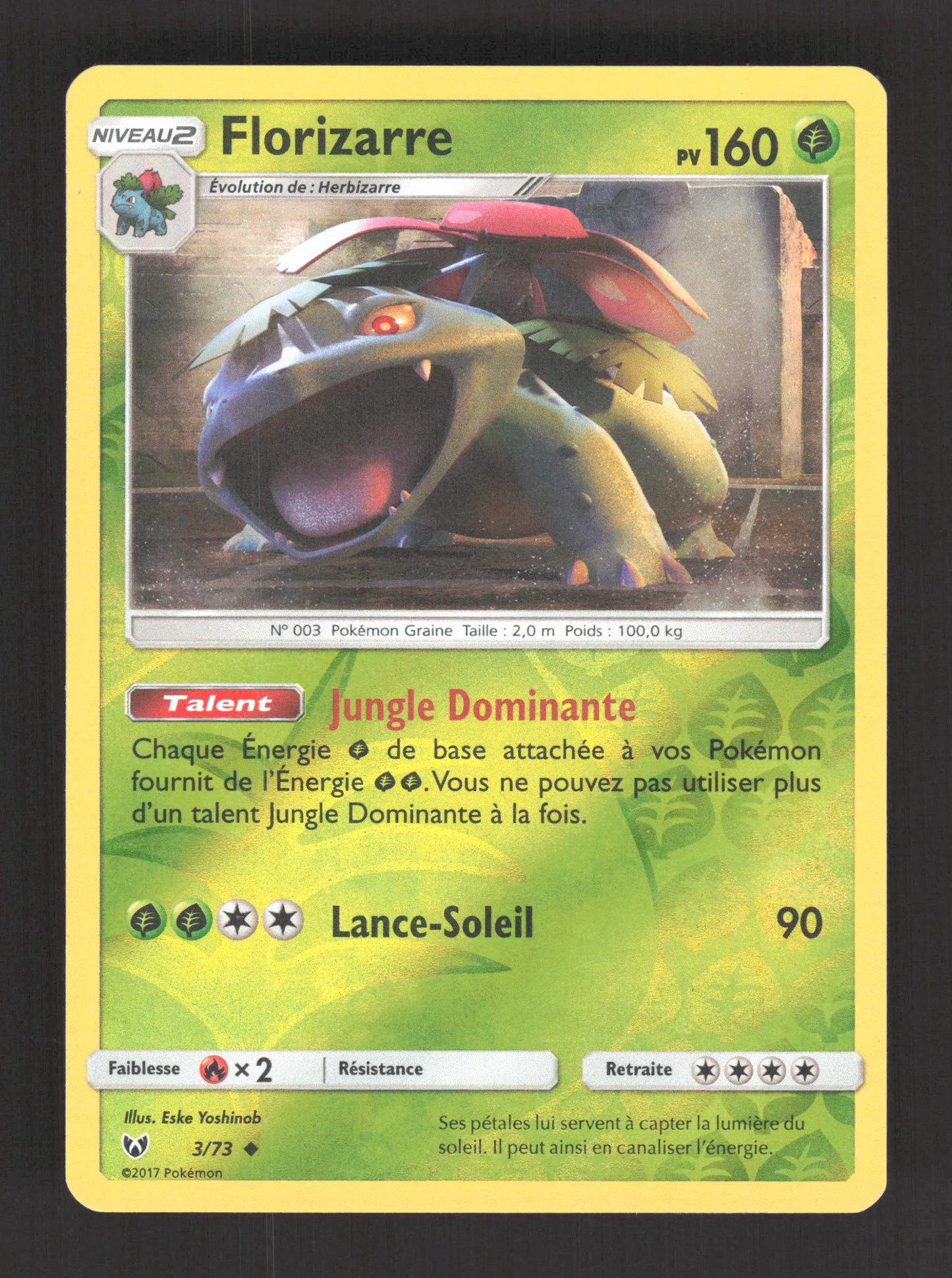 3/73 Florizarre REVERSE - Légendes Brillantes