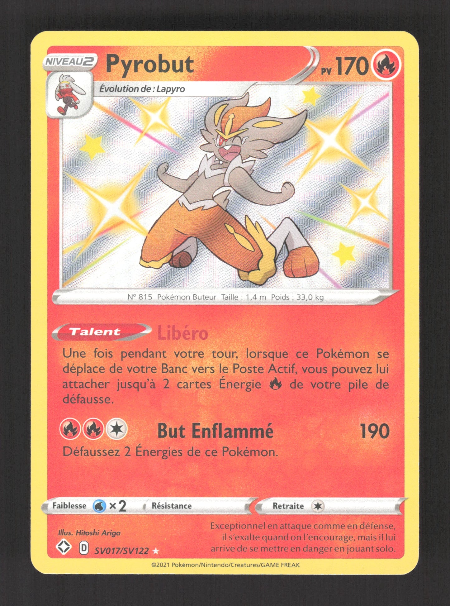 SV017/SV122 Pyrobut SHINY - Destinées Radieuses