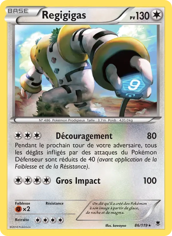 86/119 Regigigas REVERSE - Vigueur Spectrale