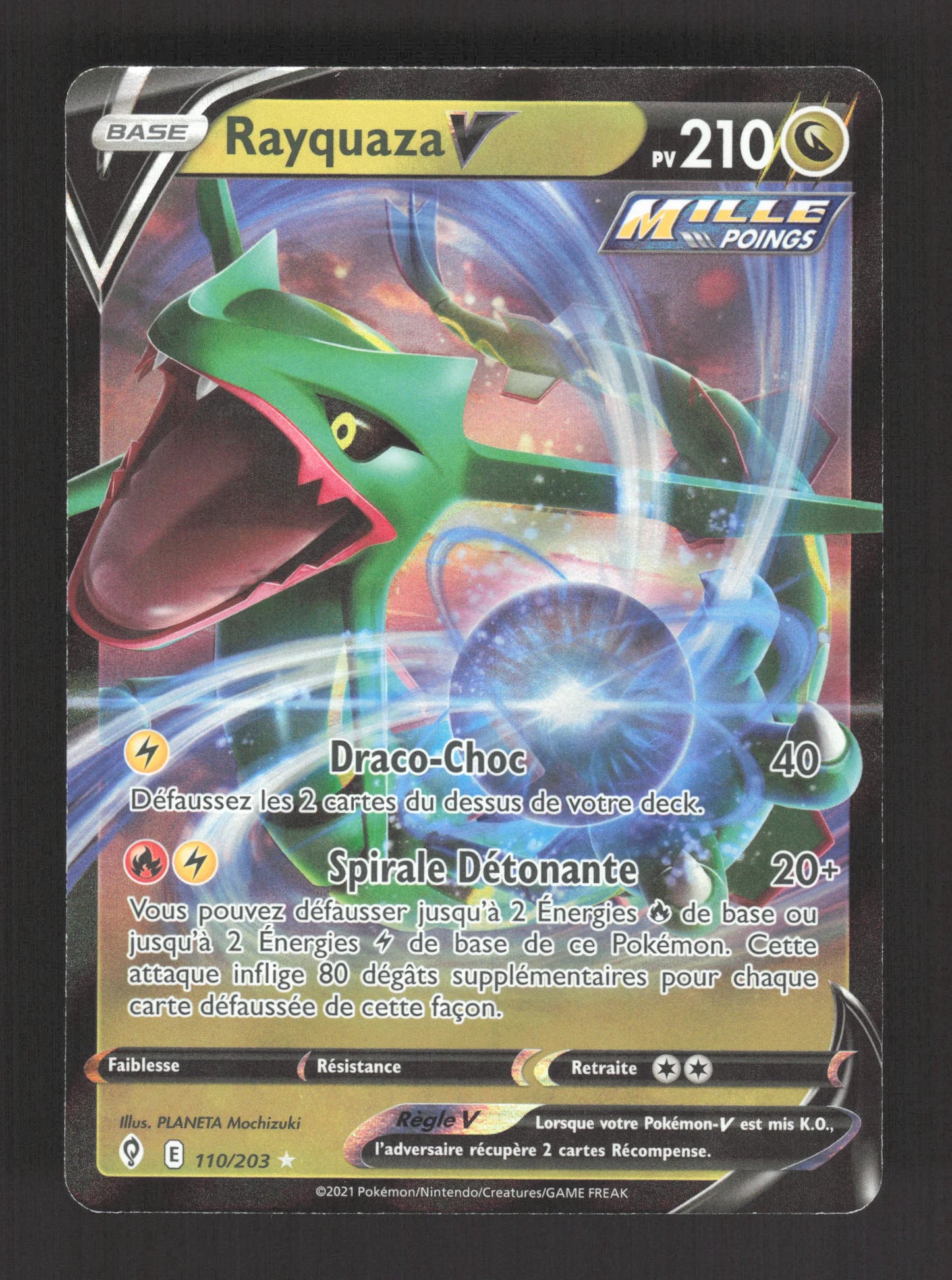 110/203 Rayquaza V - Évolution Céleste