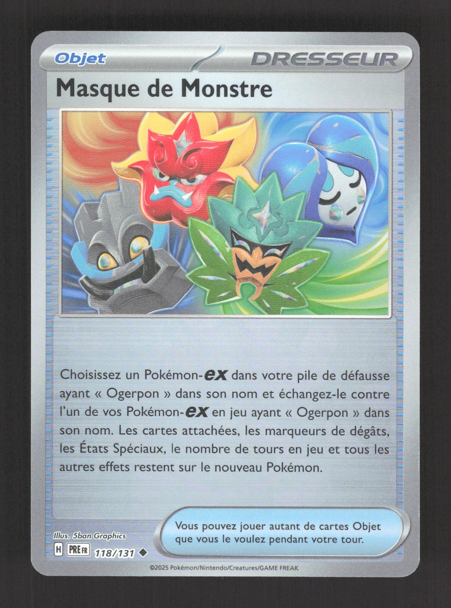 118/131 Masque de Monstre POKEBALL - Évolutions Prismatiques