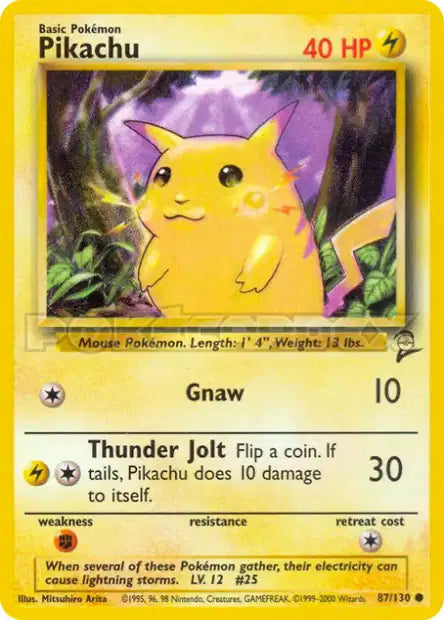 87/130 Pikachu CO - Anglais