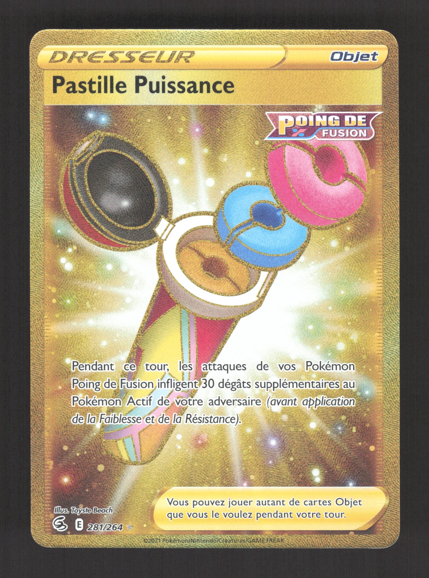 281/264 Pastille Puissance DRESSEUR - Poing de Fusion