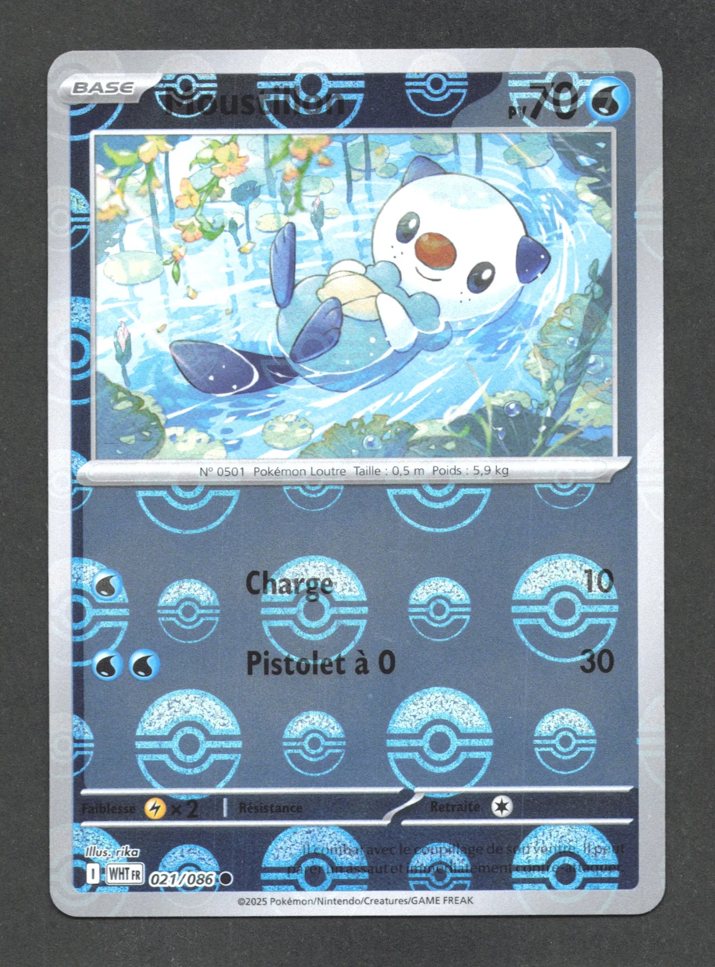 021/086 Moustillon POKEBALL - Flamme Blanche - Pokeball