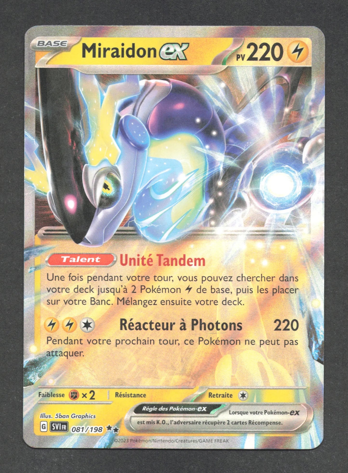 081/198 Miraidon EX - Écarlate et Violet