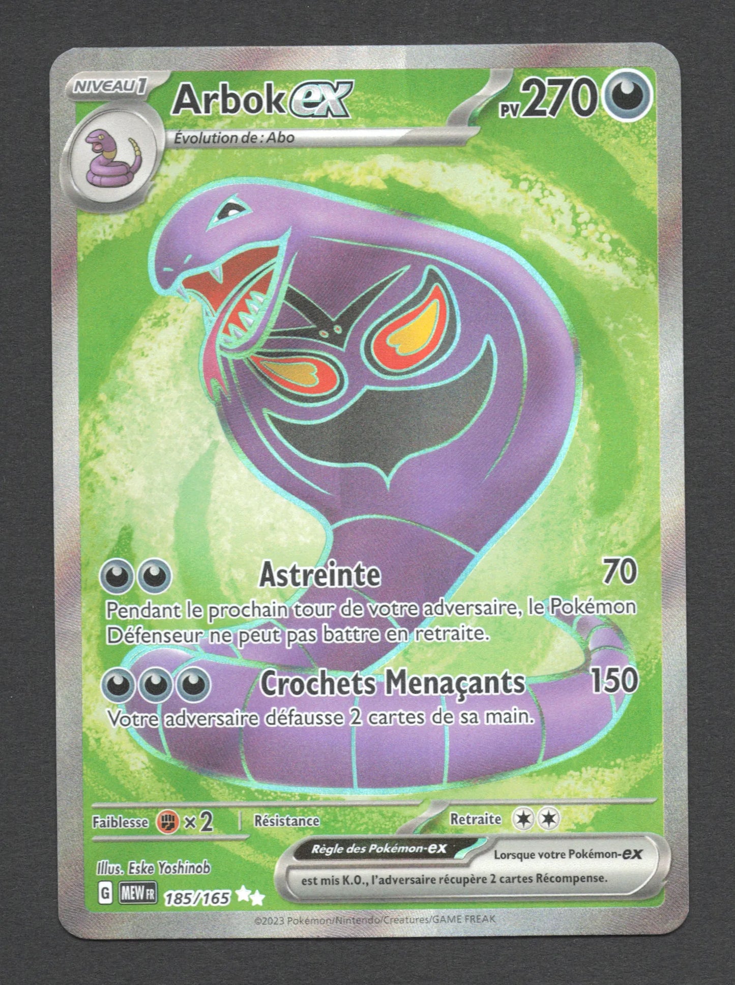 185/165 Arbok EX - 151