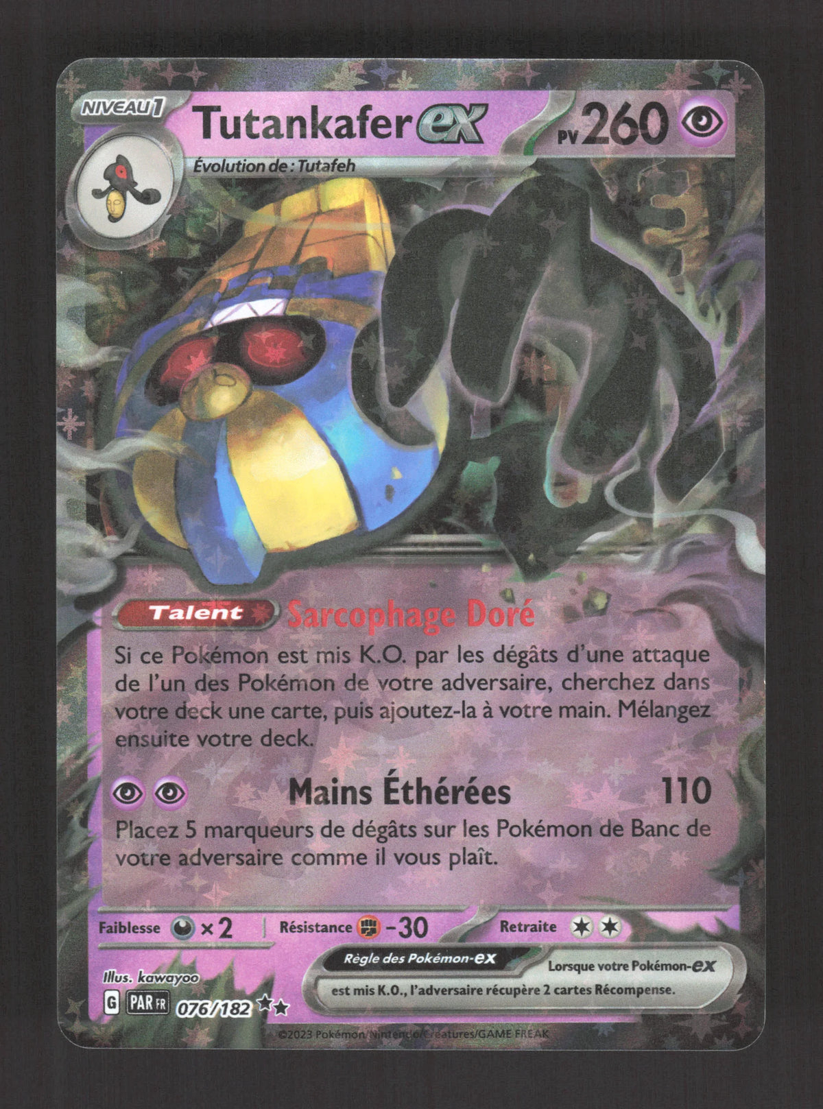 076/182 Tutankafer EX - Faille Paradoxe