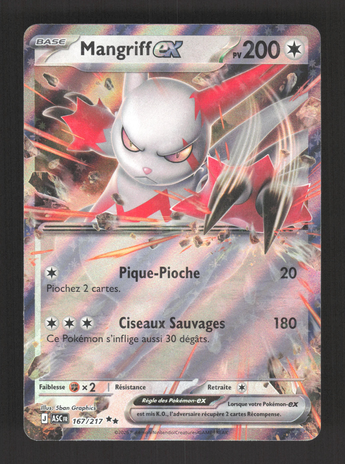 167/217 Mangriff EX - Héros Transcendants