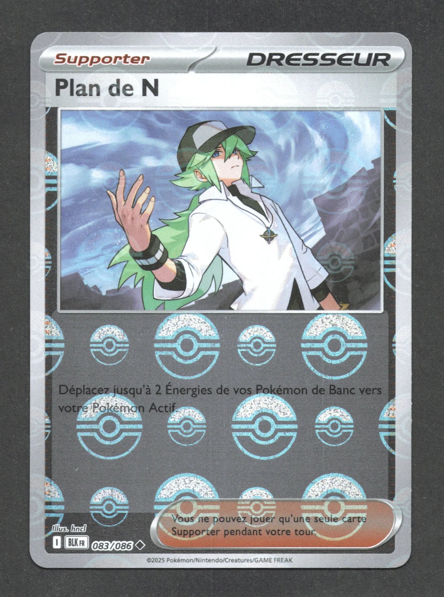 083/086 Plan de N POKEBALL - Foudre Noire - Pokeball