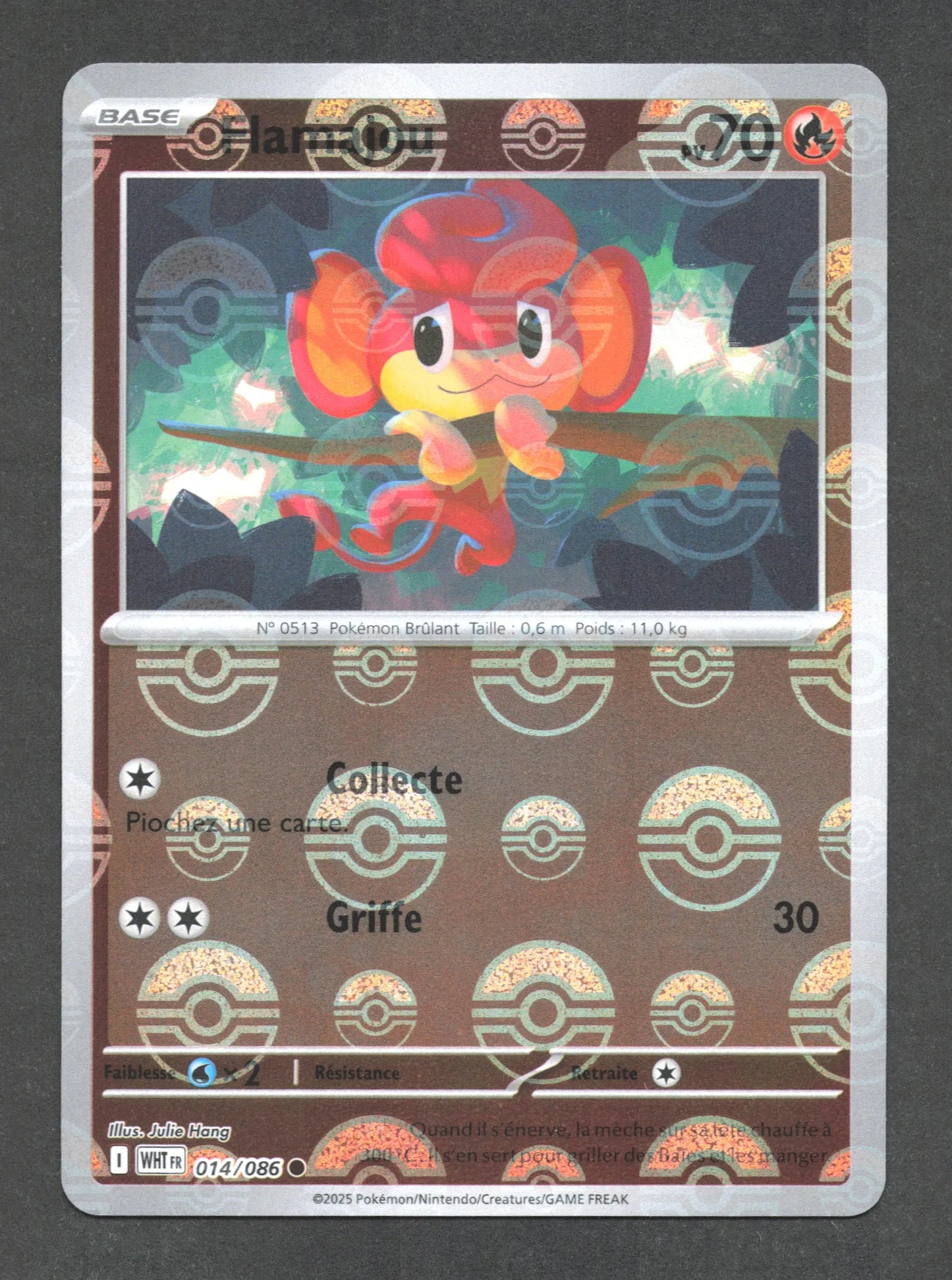 014/086 Flamajou POKEBALL - Flamme Blanche - Pokeball