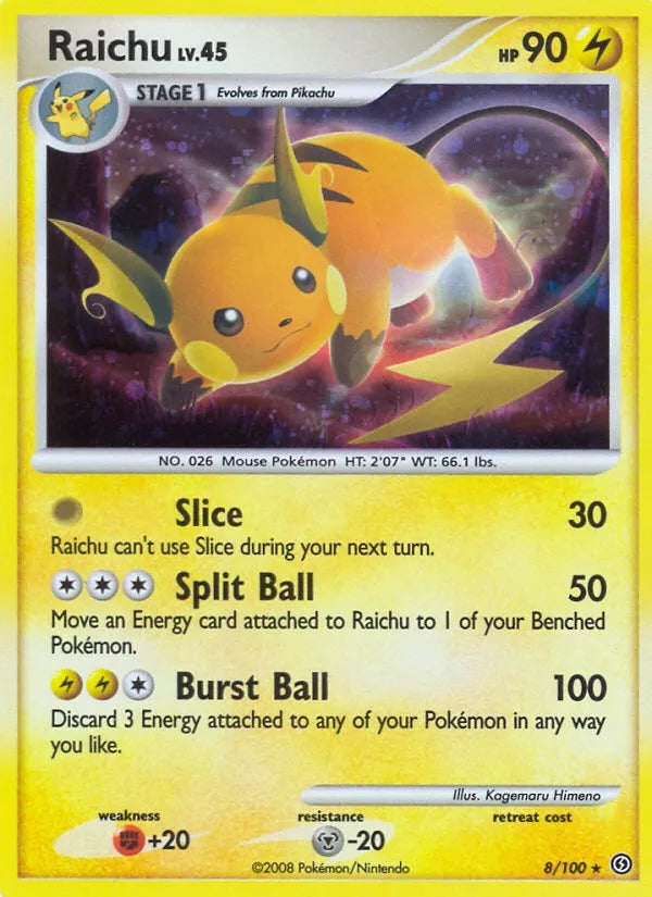 8/100 Raichu HOLO - Tempête