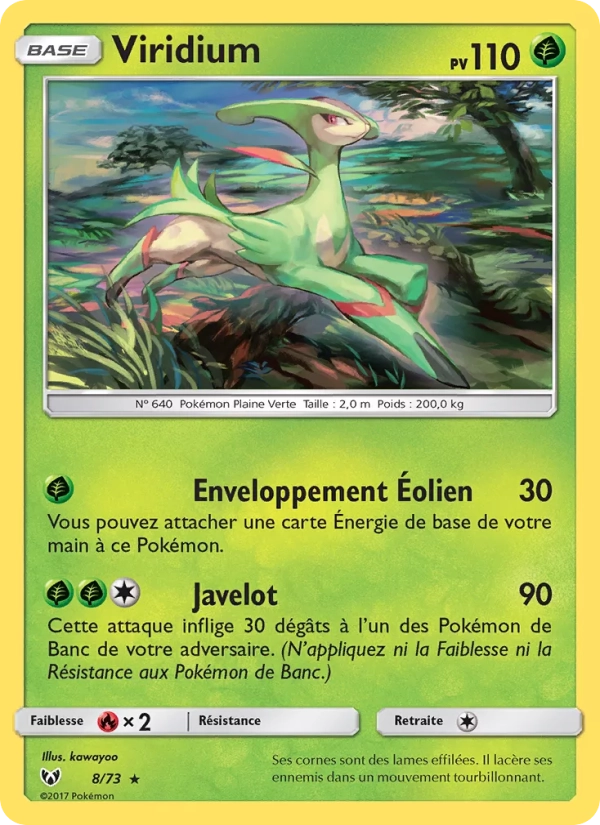 8/73 Viridium HOLO - Légendes Brillantes