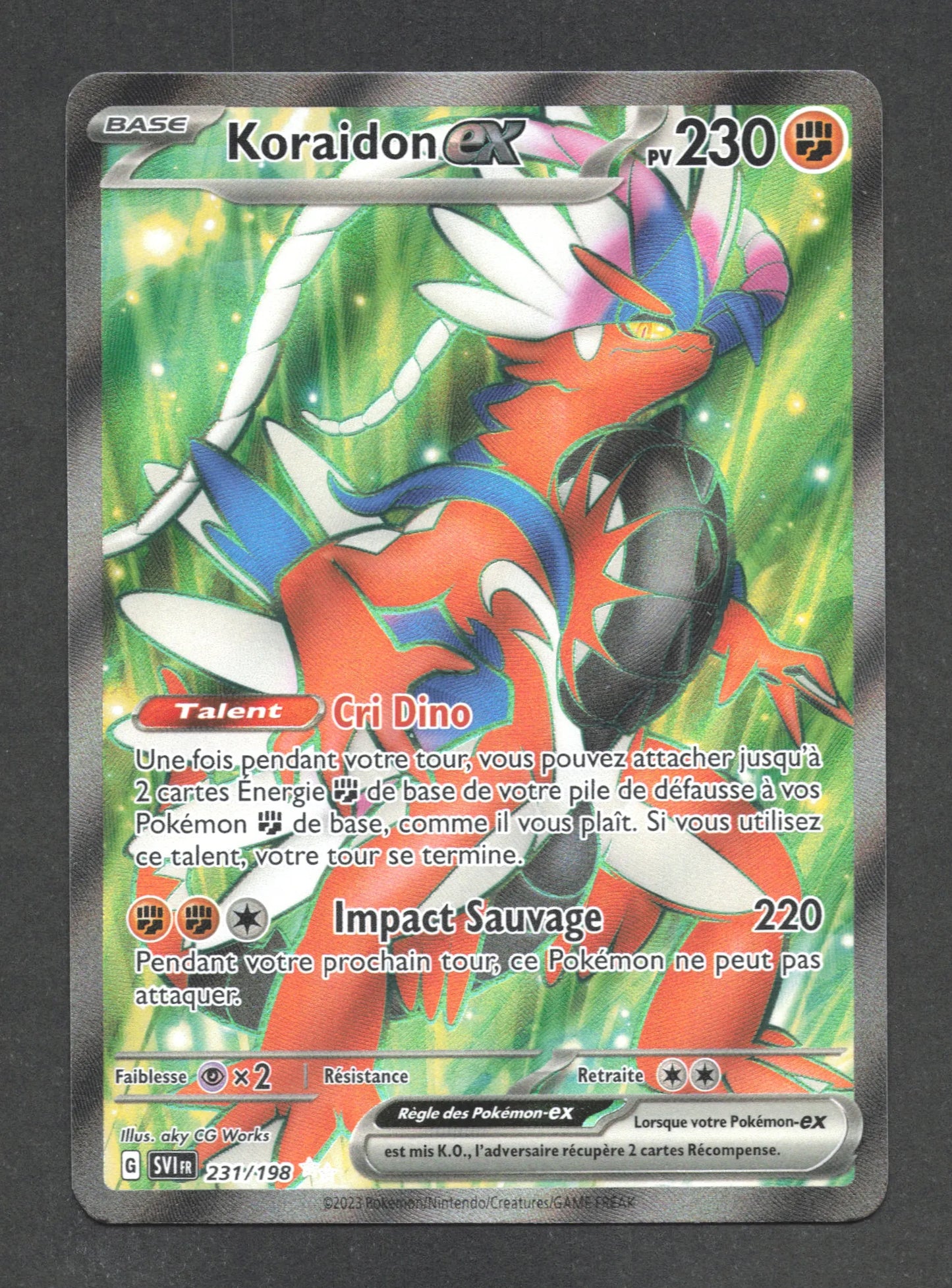 231/198 Koraidon EX - Écarlate et Violet