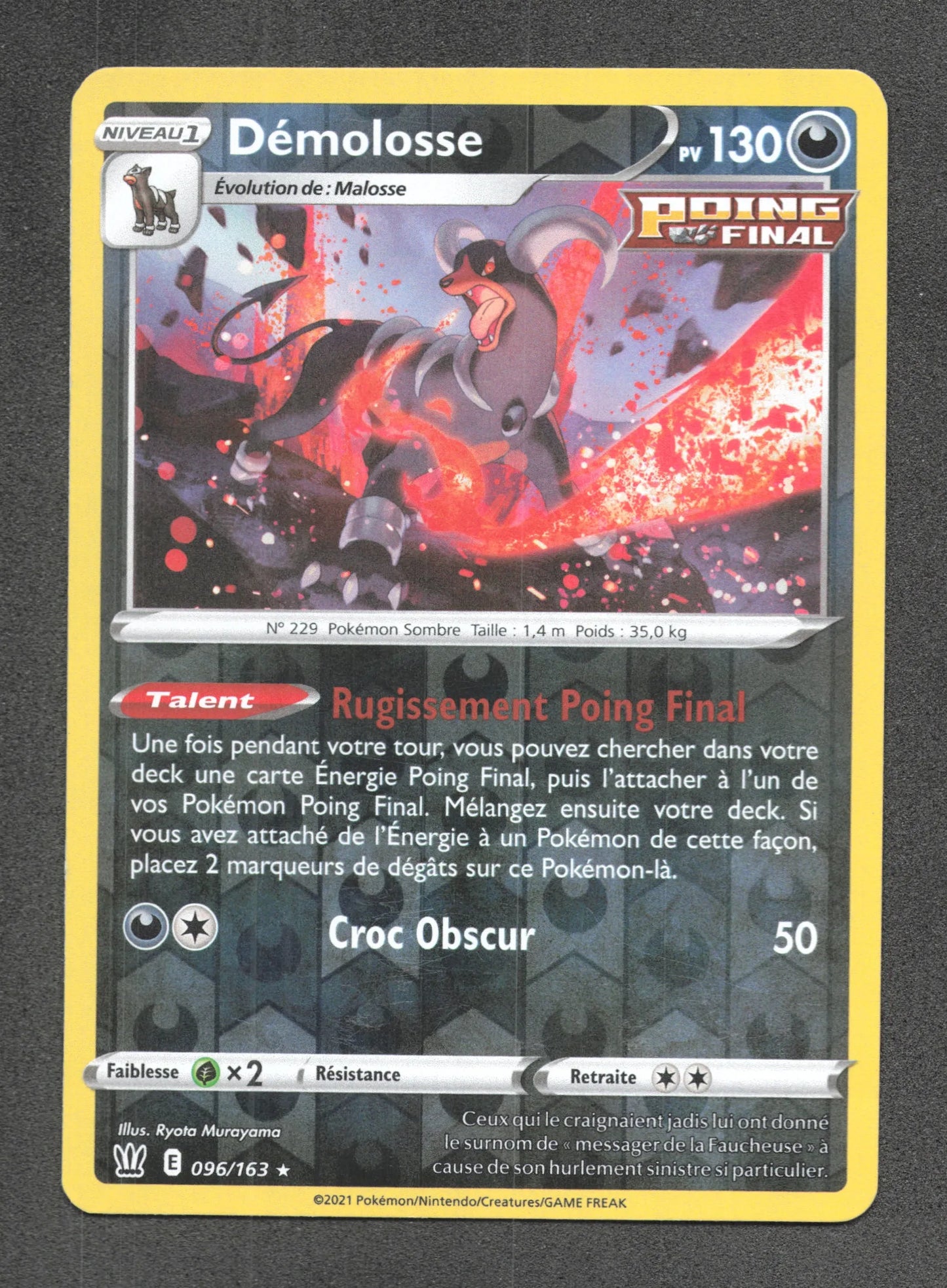 096/163 Demolosse REVERSE - Styles de Combat