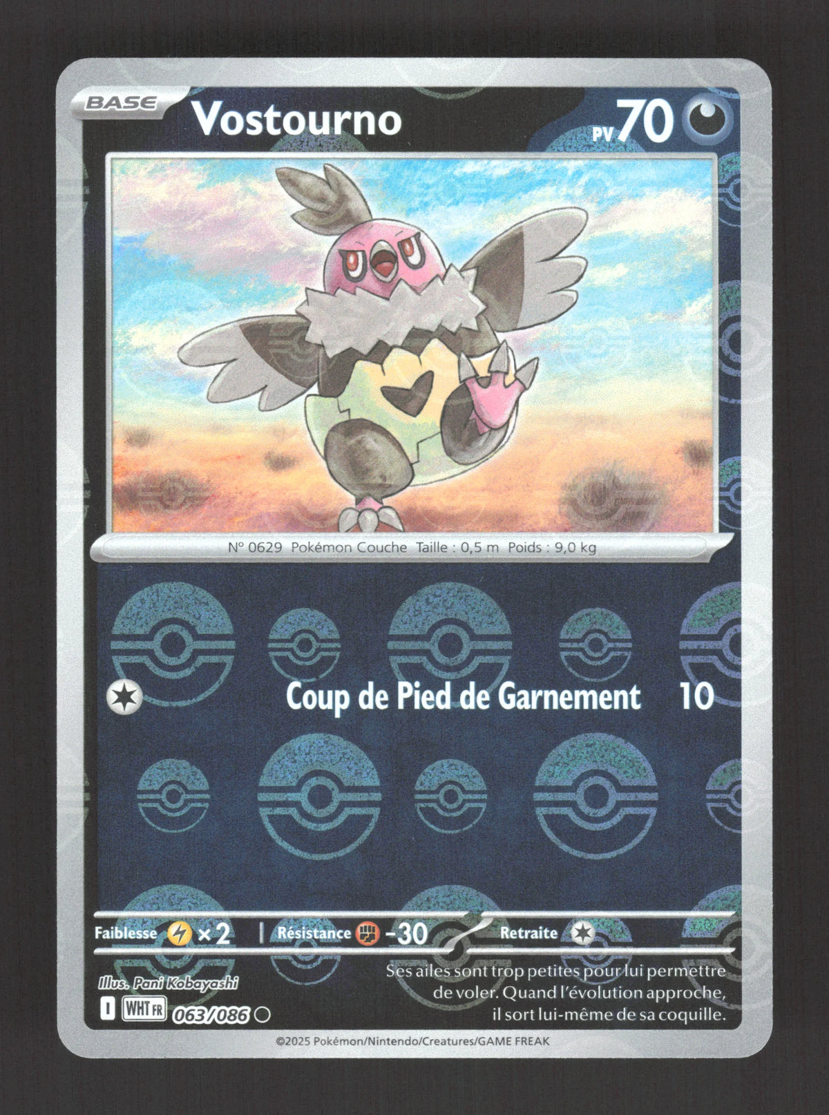 063/086 Vostourno POKEBALL - Flamme Blanche