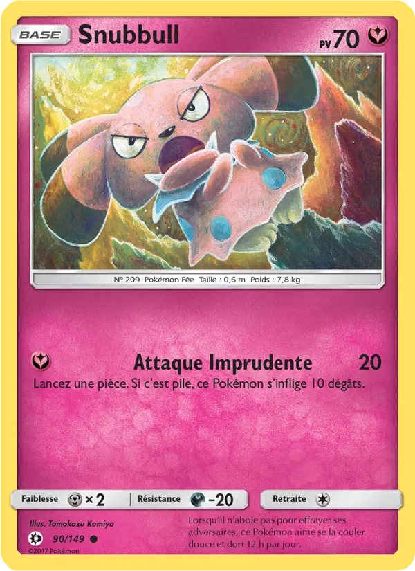 90/149 Snubbull REVERSE - Soleil et Lune