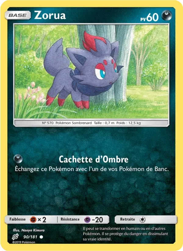 90/181 Zorua REVERSE - Duo de Choc