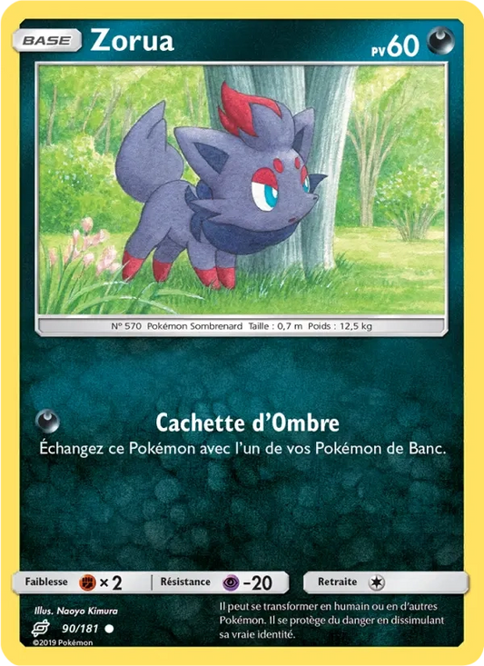 90/181 Zorua REVERSE - Duo de Choc