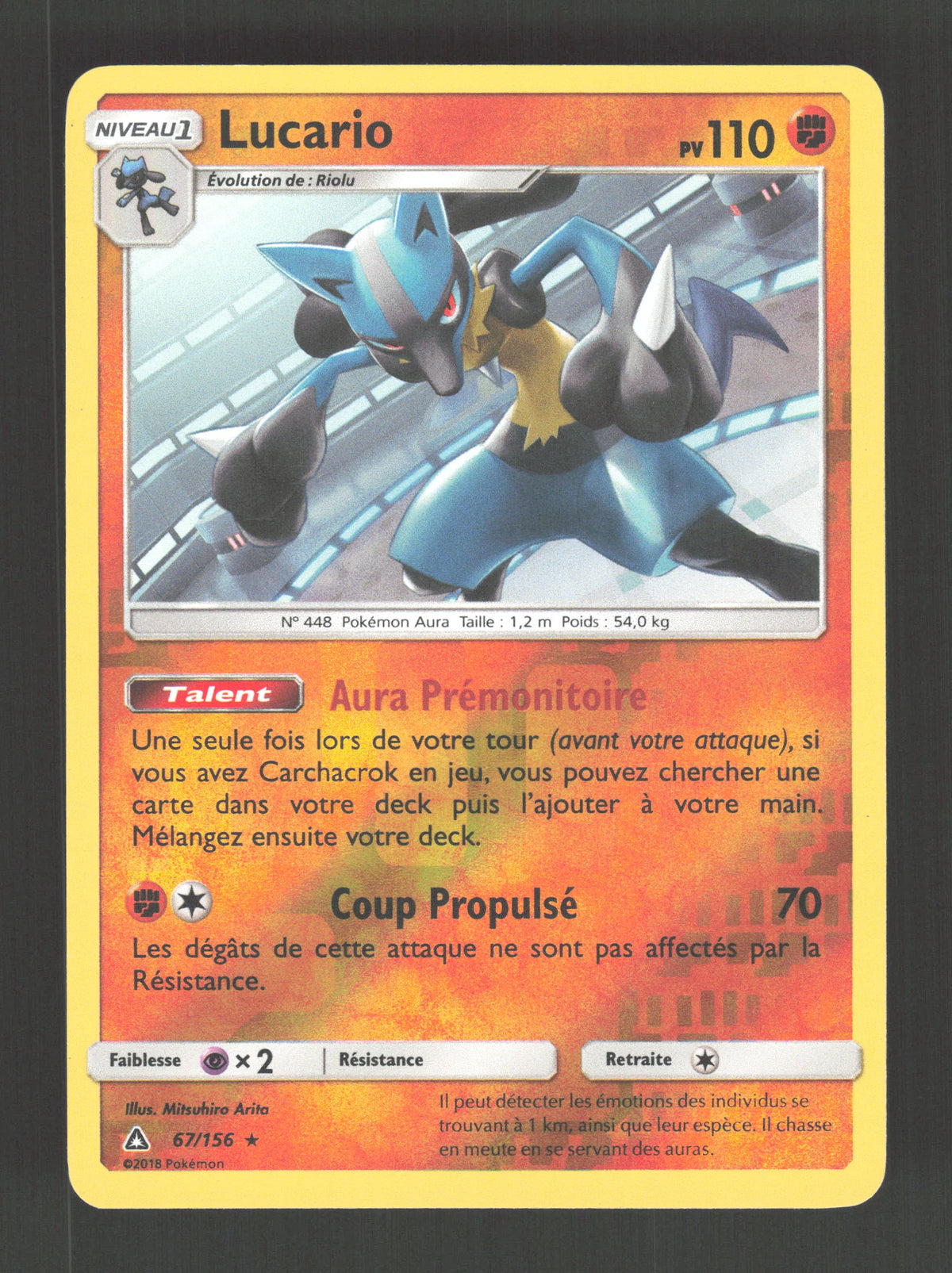 67/156 Lucario REVERSE - Ultra-Prisme