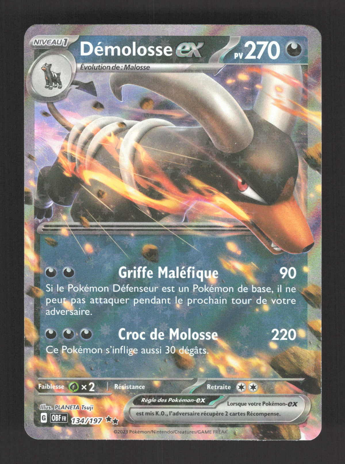 134/197 Demolosse EX - Flammes Obsidiennes