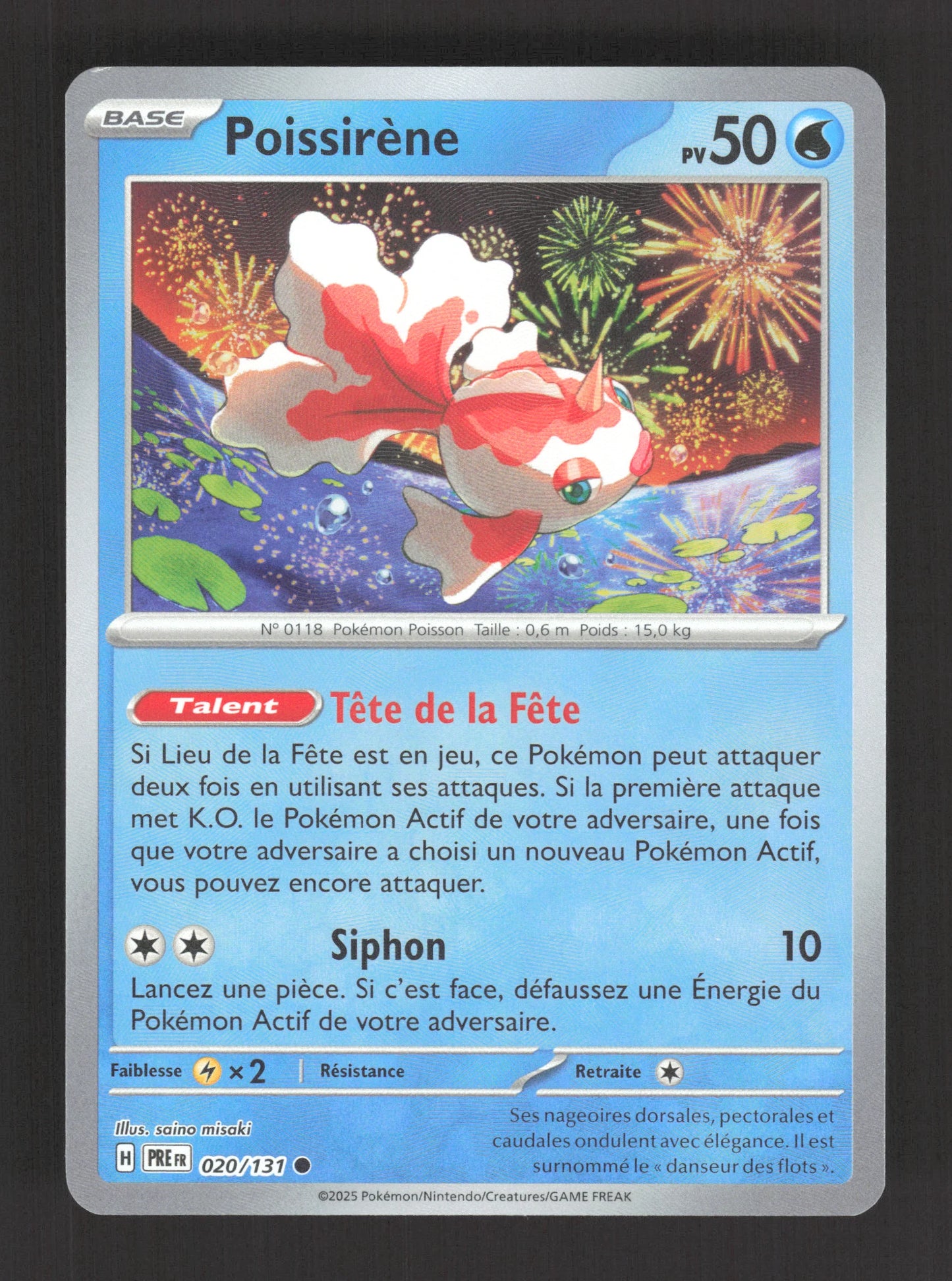 020/131 Poissirene POKEBALL - Évolutions Prismatiques