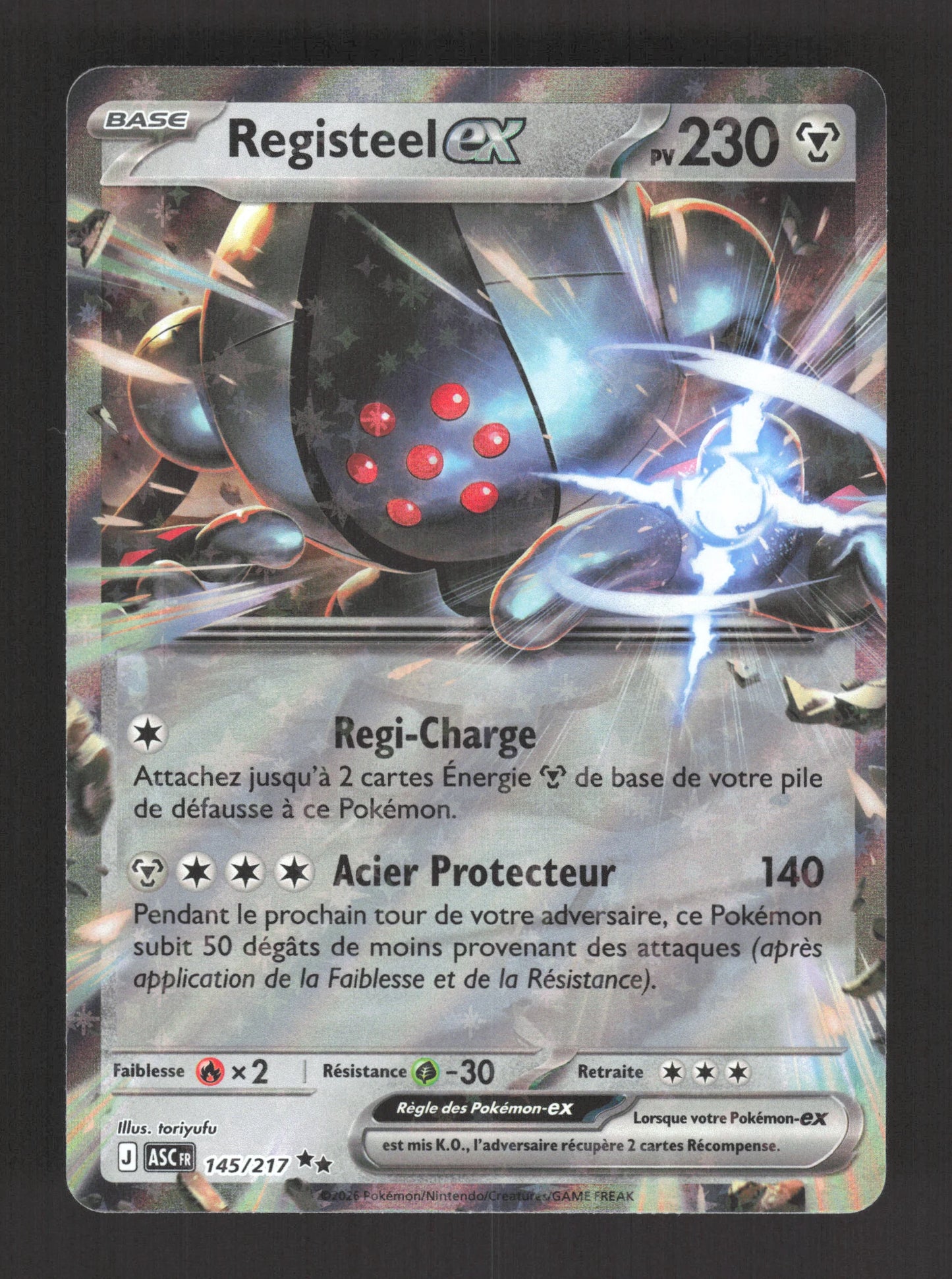 145/217 Registeel EX - Héros Transcendants