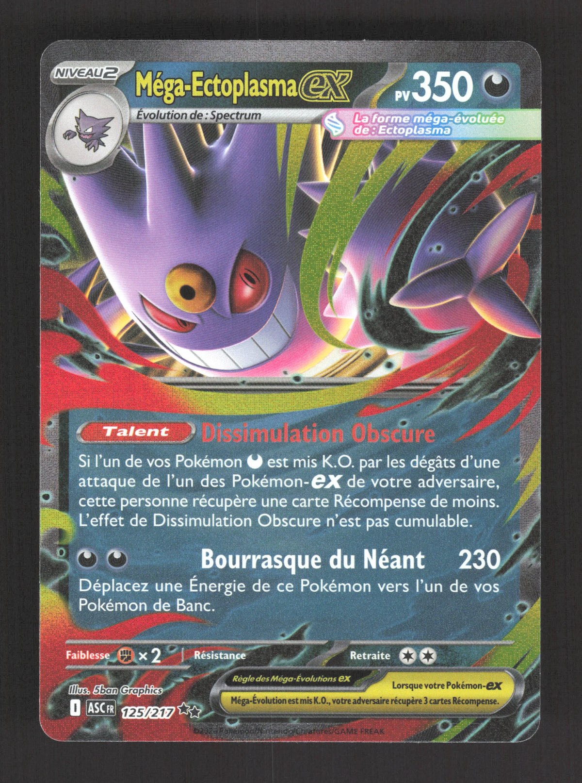 125/217 Mega Ectoplasma EX - Héros Transcendants