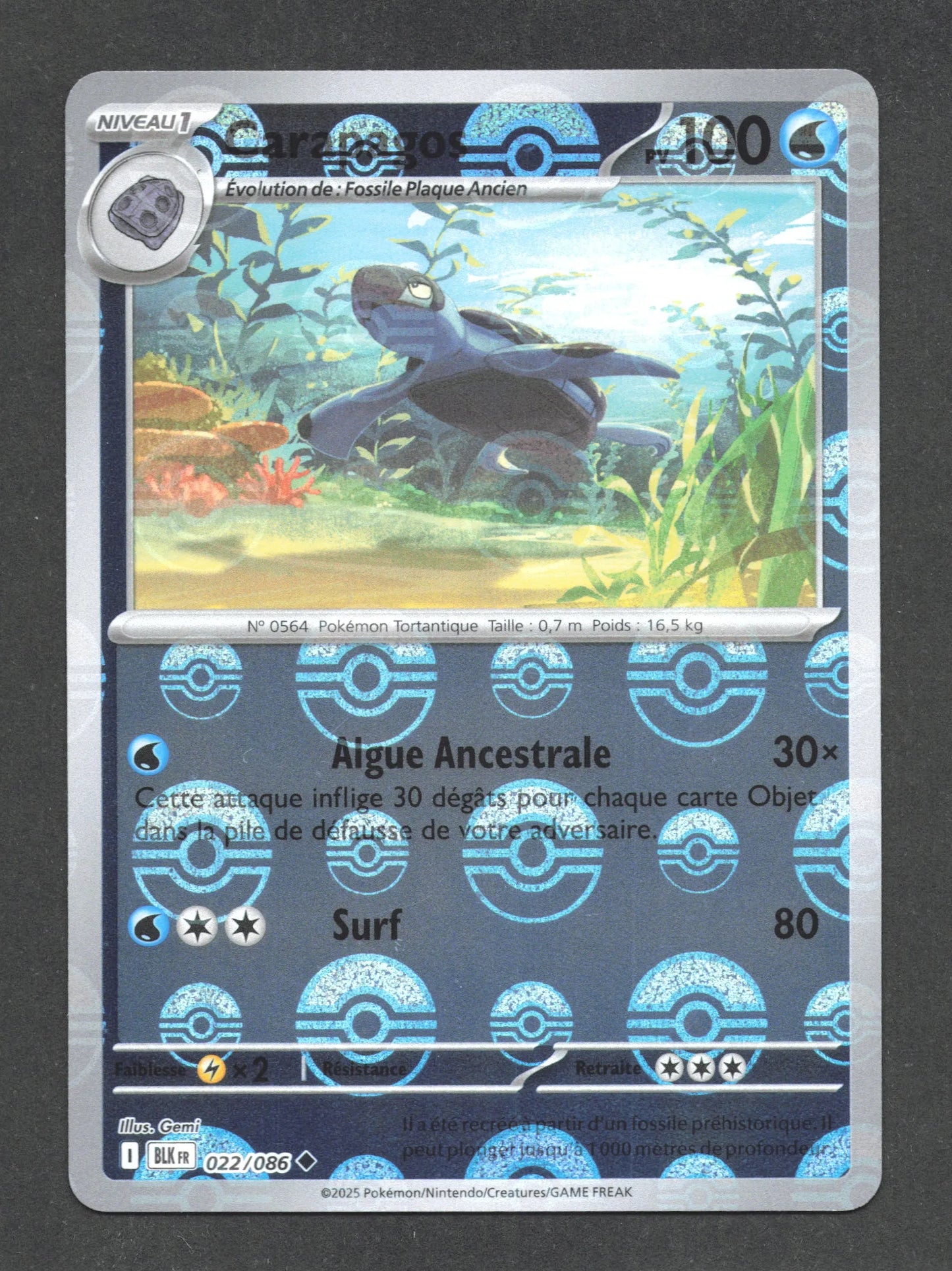 022/086 Carapagos POKEBALL - Foudre Noire - Pokeball