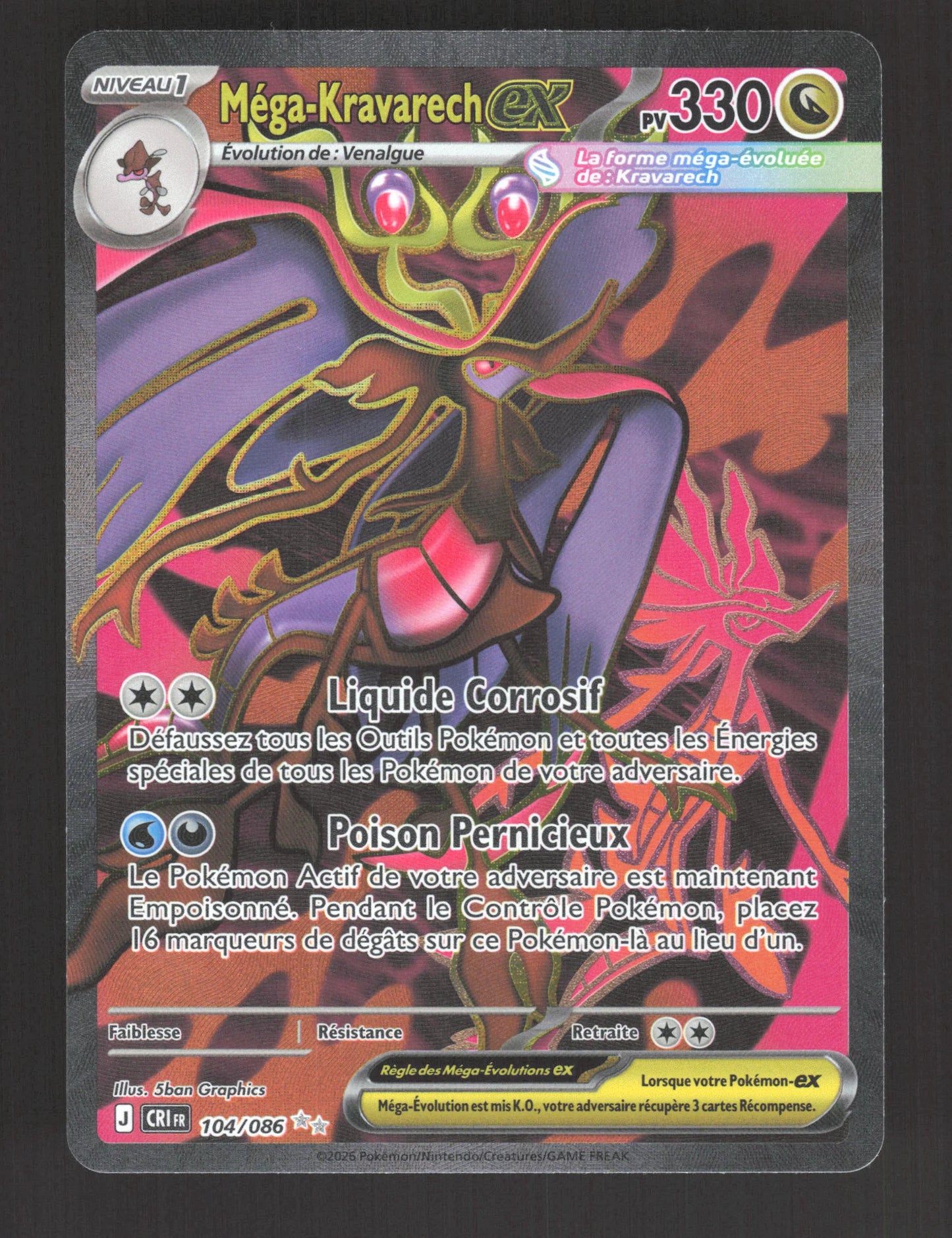 104/086 Mega Kravarech EX - Chaos Ascendant