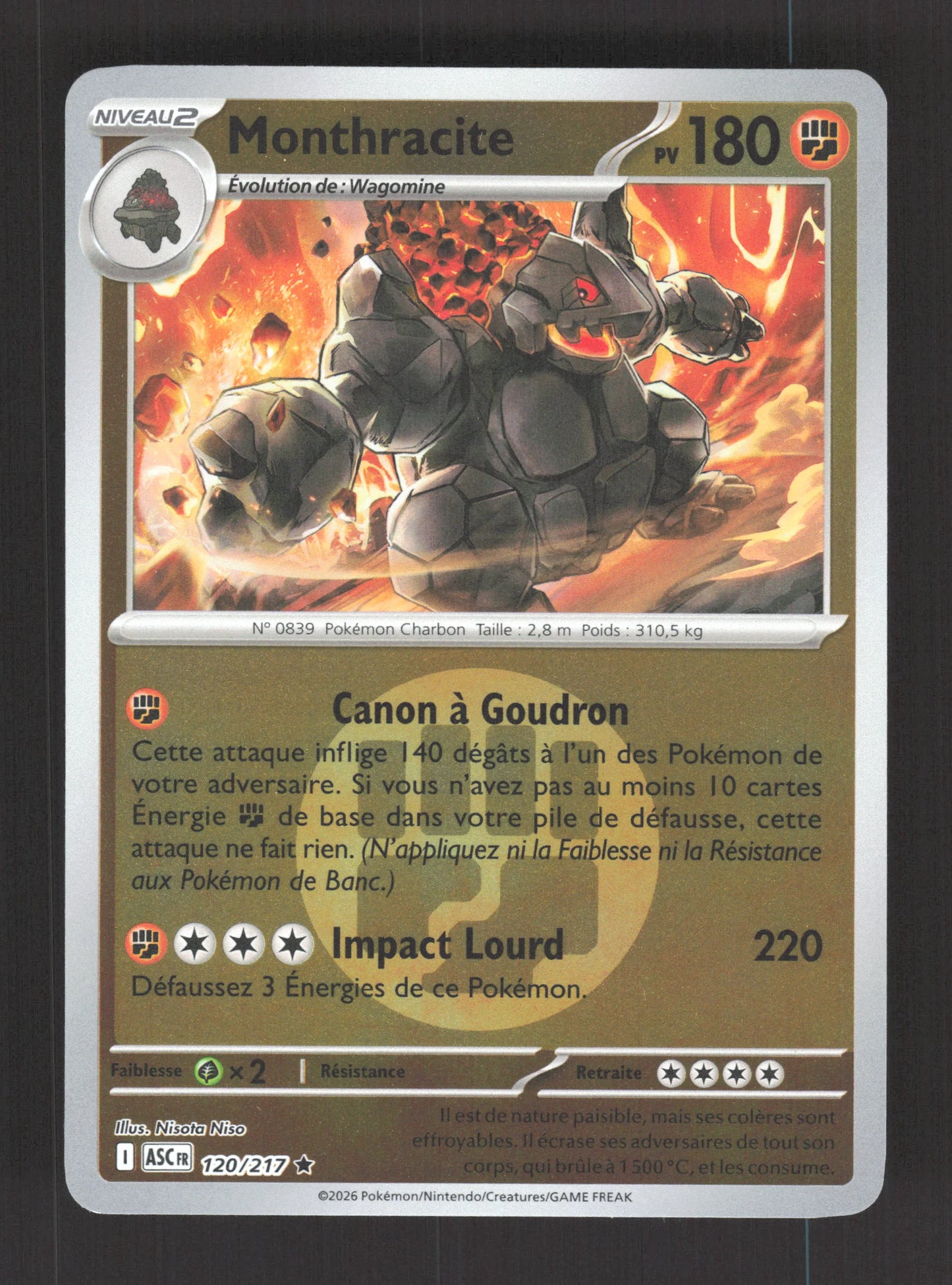 120/217 Monthracite REVERSE ENERGIE - Héros Transcendants