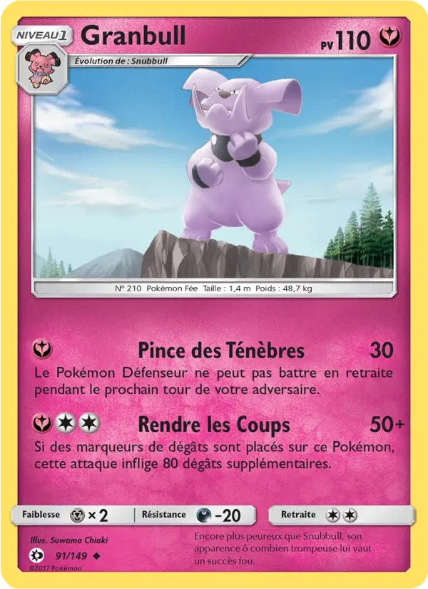 91/149 Granbull REVERSE - Soleil et Lune