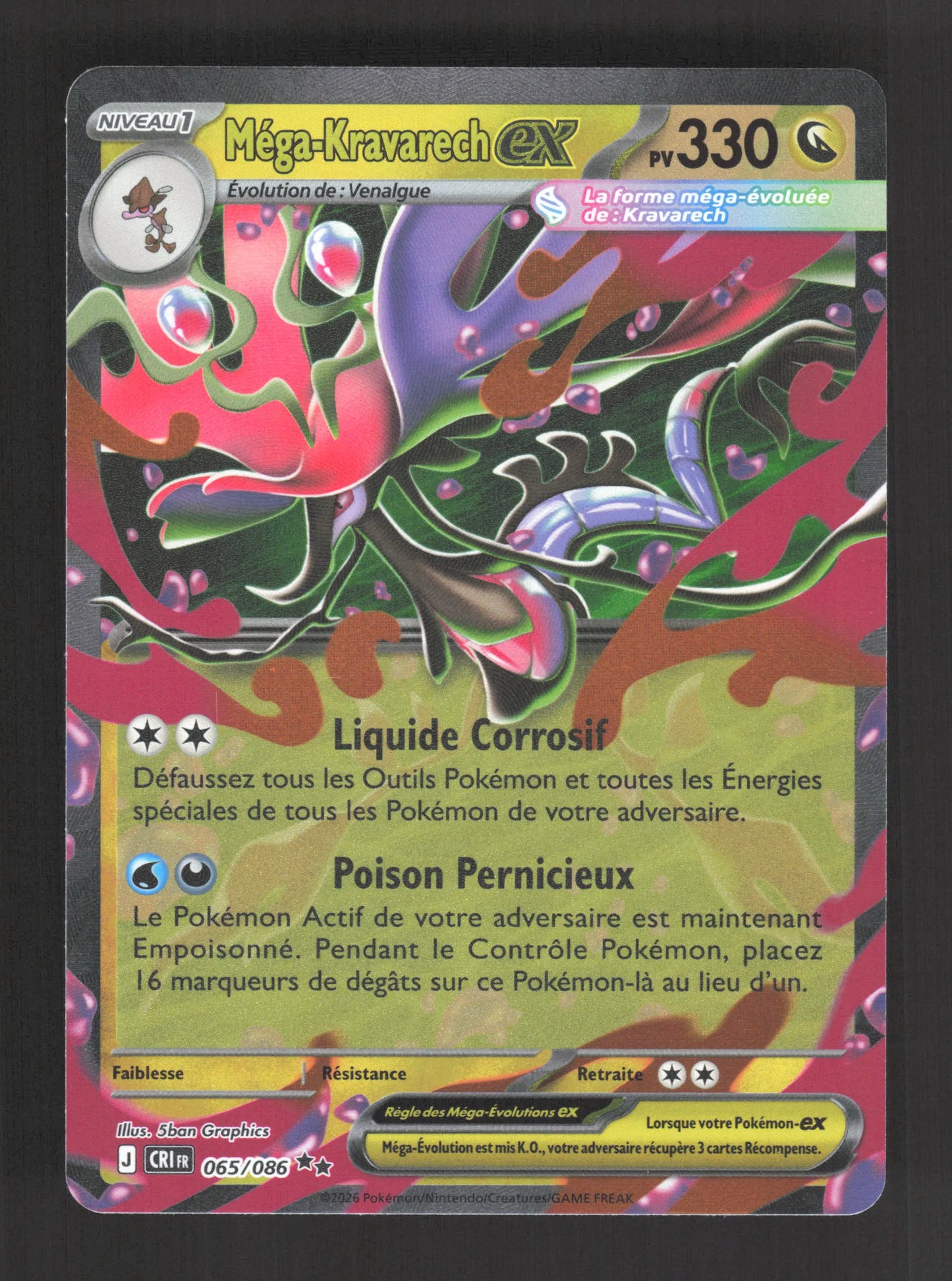 065/086 Mega Kravarech EX - Chaos Ascendant